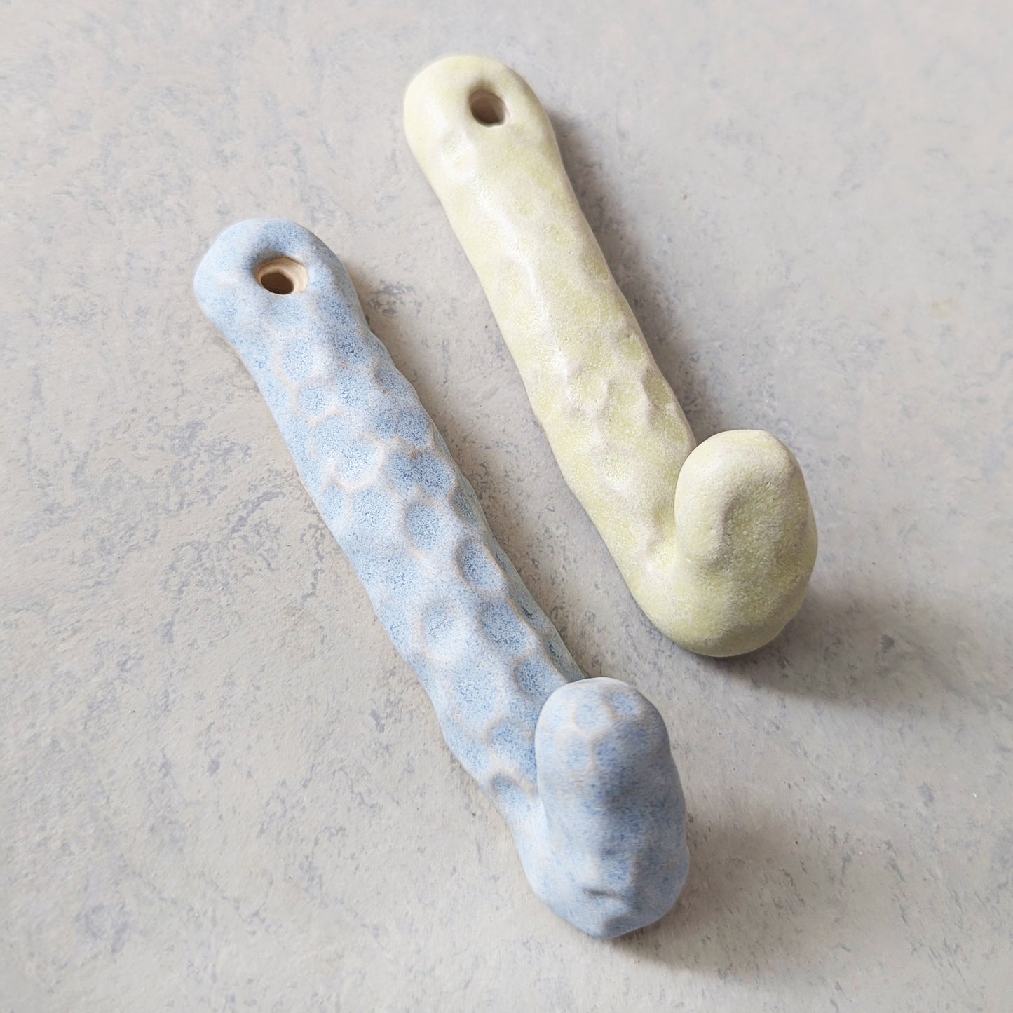 Wall hook single ~ blue
