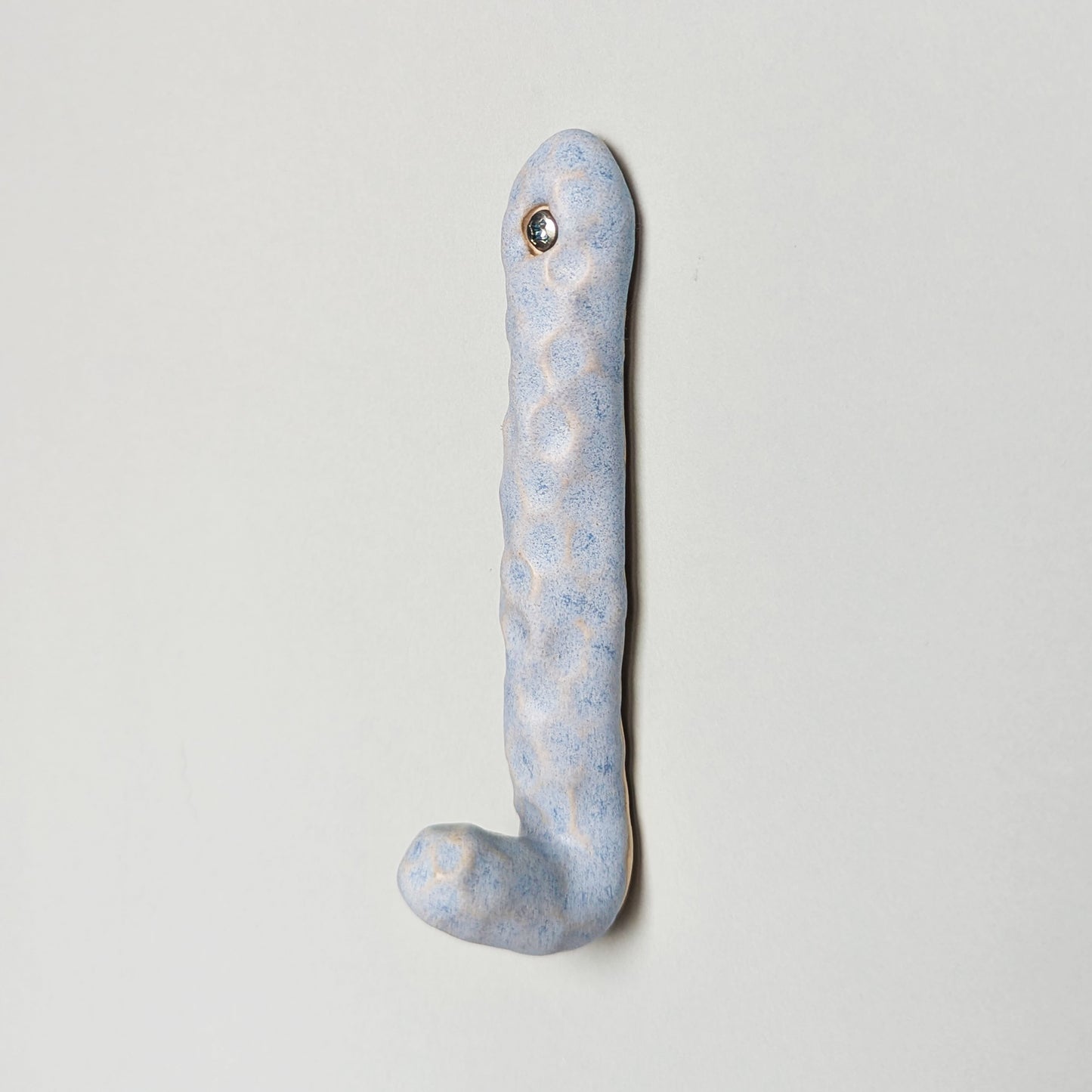 Wall hook single ~ blue