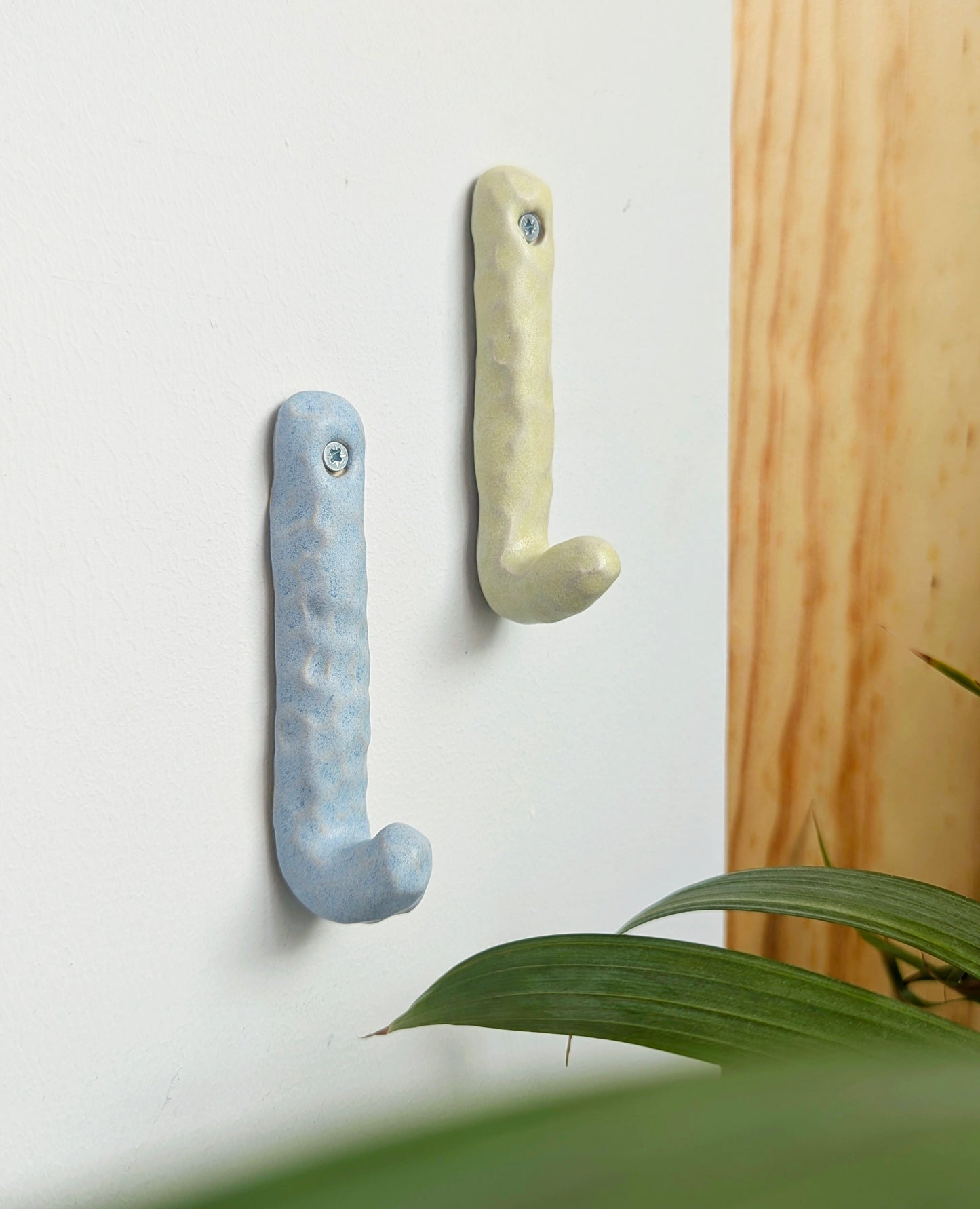 Wall hook single ~ blue