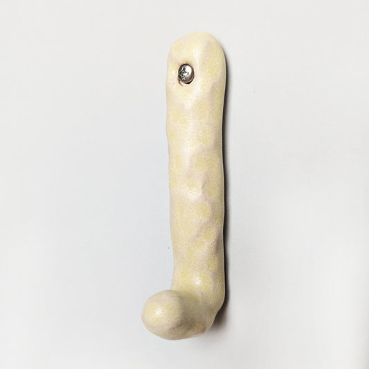 Wall hook single ~ yellow
