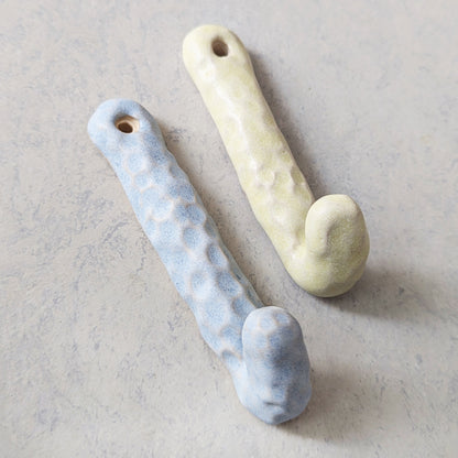 Wall hook single ~ blue