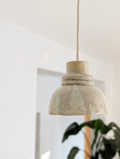 Organic ceramic pendant light ~ sandstone