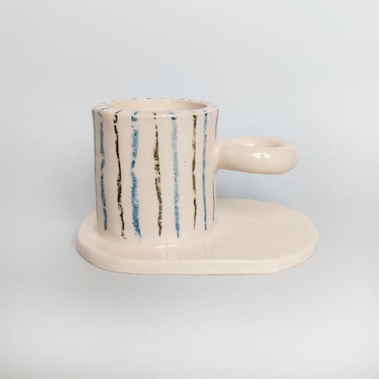 Toothbrush holder crayon ~ green/blue
