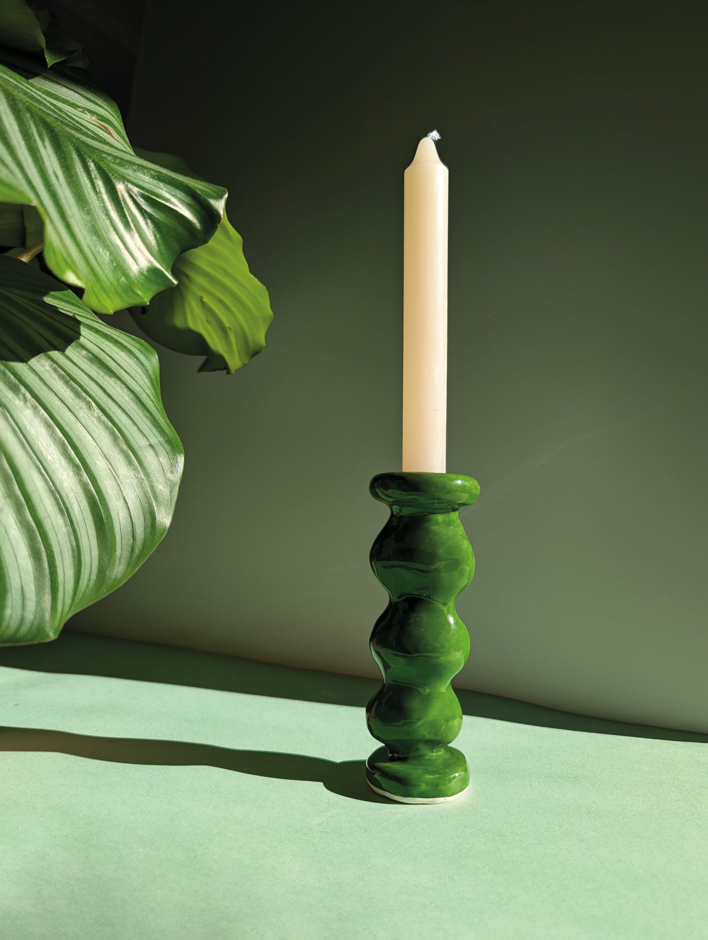 Candle holder ~ green