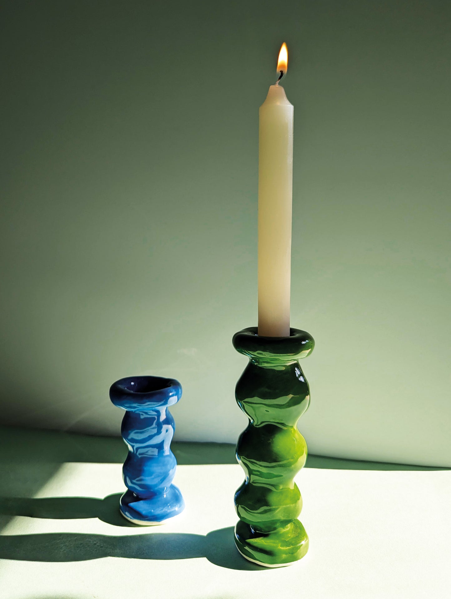 Candle holder ~ green