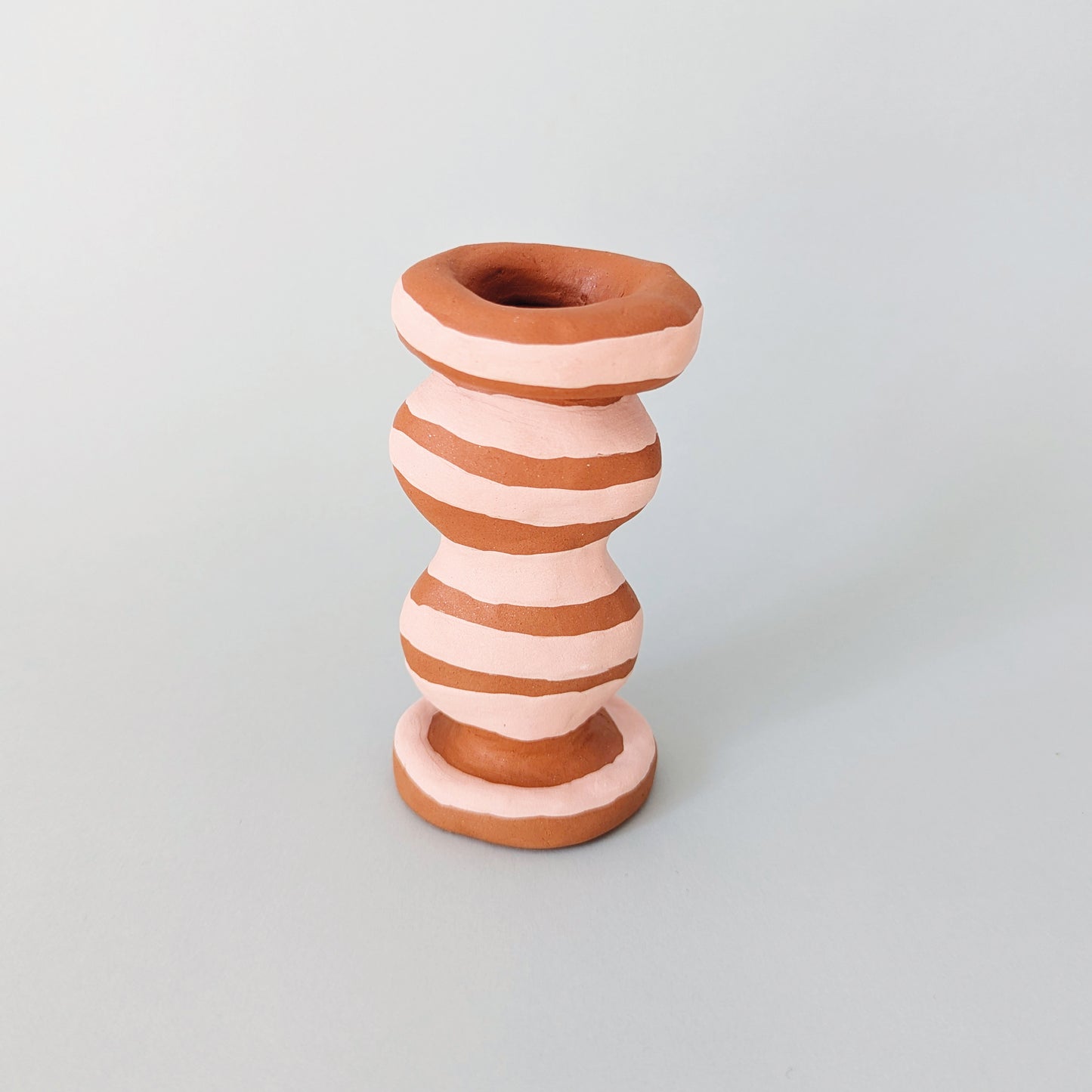 Candle holder crafty ~ terra pink