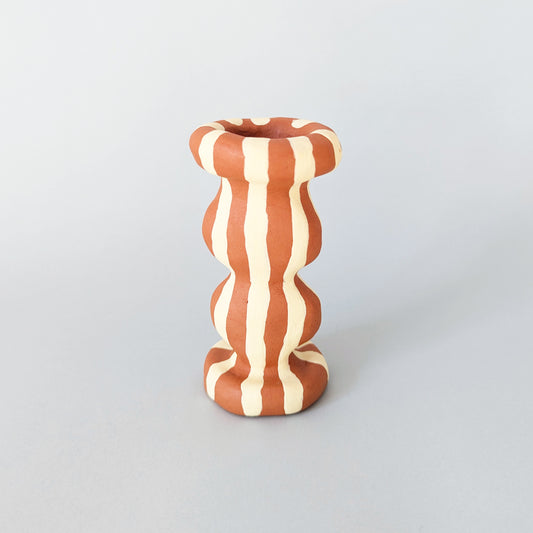 Candle holder crafty ~ terra yellow