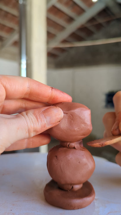 Candle holder crafty ~ terra yellow